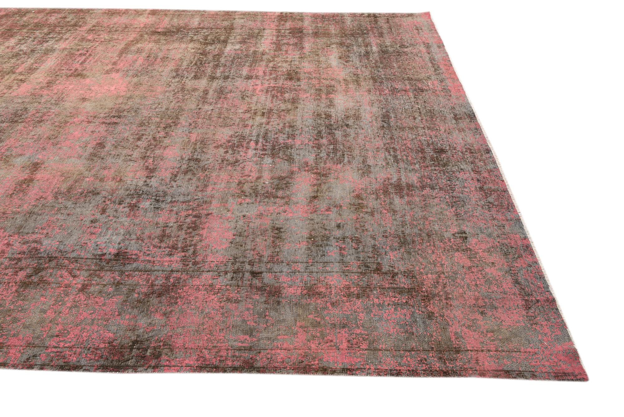9' 6 x 12' 10 Hand Knotted Ultra Vintage Persian Wool Rug