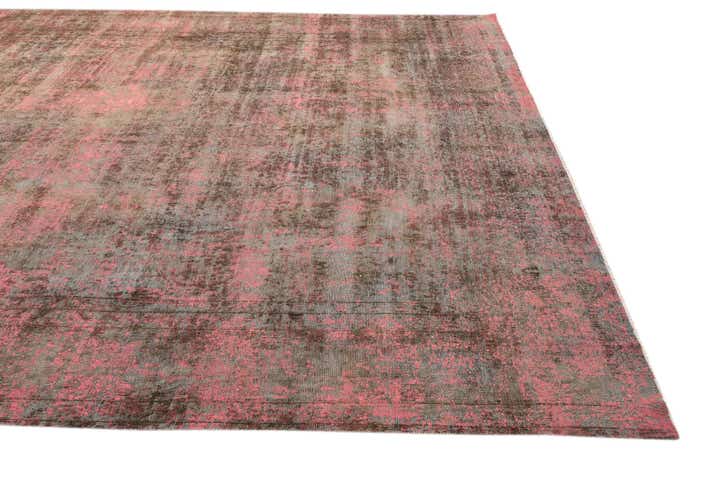 9' 6 x 12' 10 Hand Knotted Ultra Vintage Persian Wool Rug