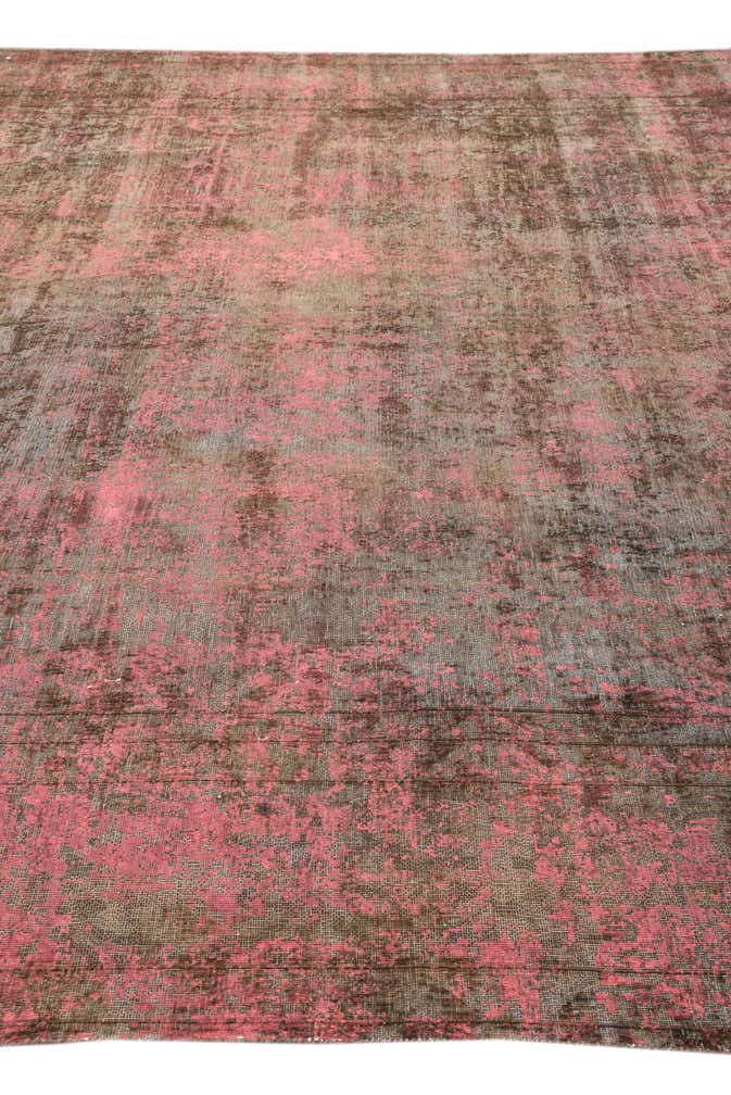 9' 6 x 12' 10 Hand Knotted Ultra Vintage Persian Wool Rug