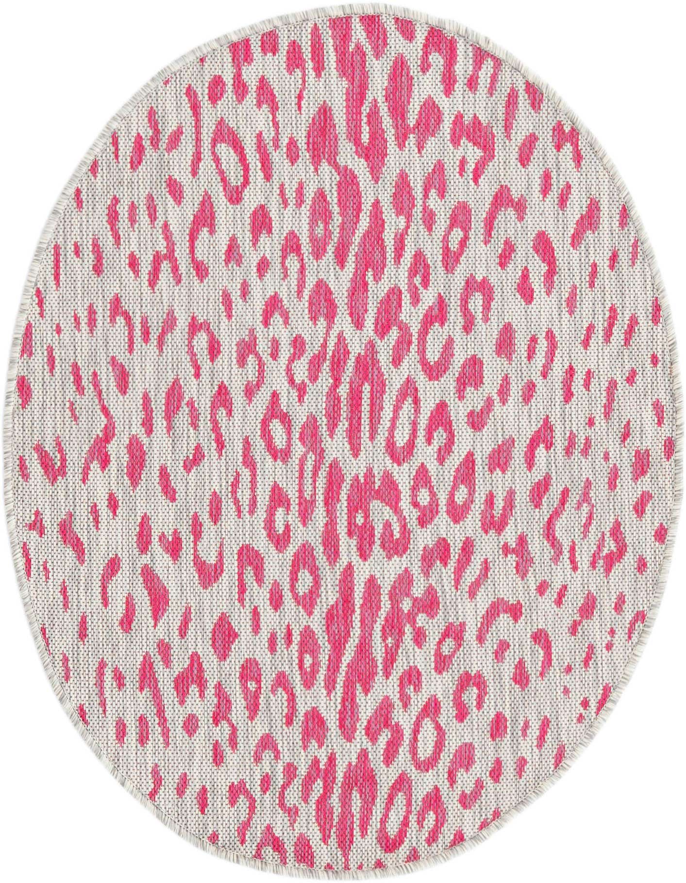 3' x 3' Easy-Clean Safari Indoor / Outdoor Round Rug