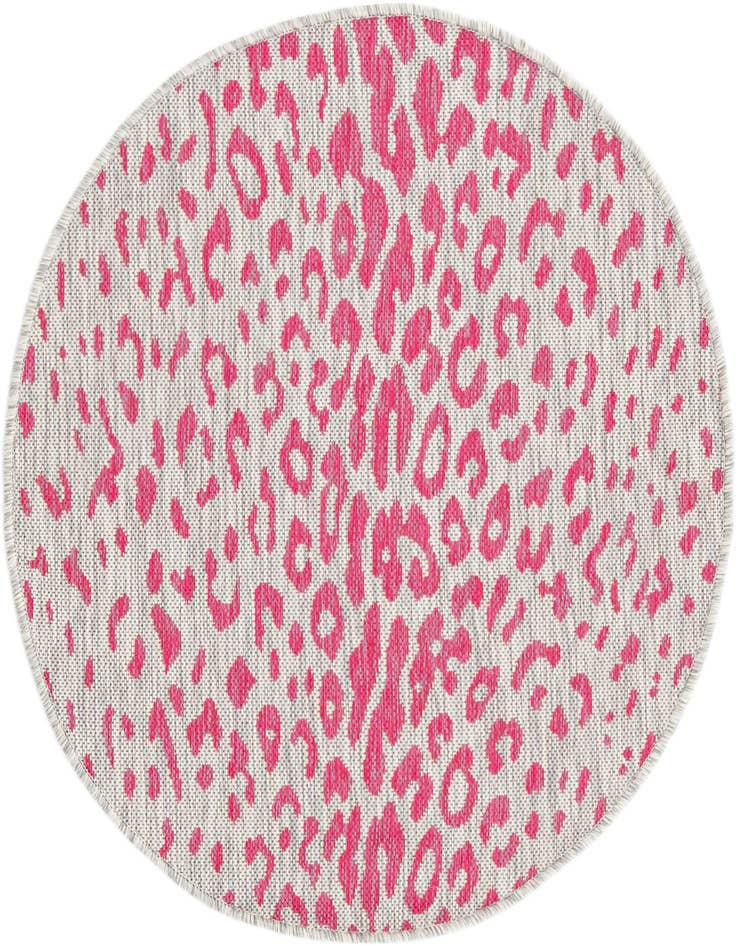 Detail image of 3' x 3' Easy-Clean Safari Indoor / Outdoor Round Rug