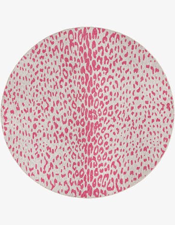 10' x 10' Easy-Clean Safari Indoor / Outdoor Round Rug