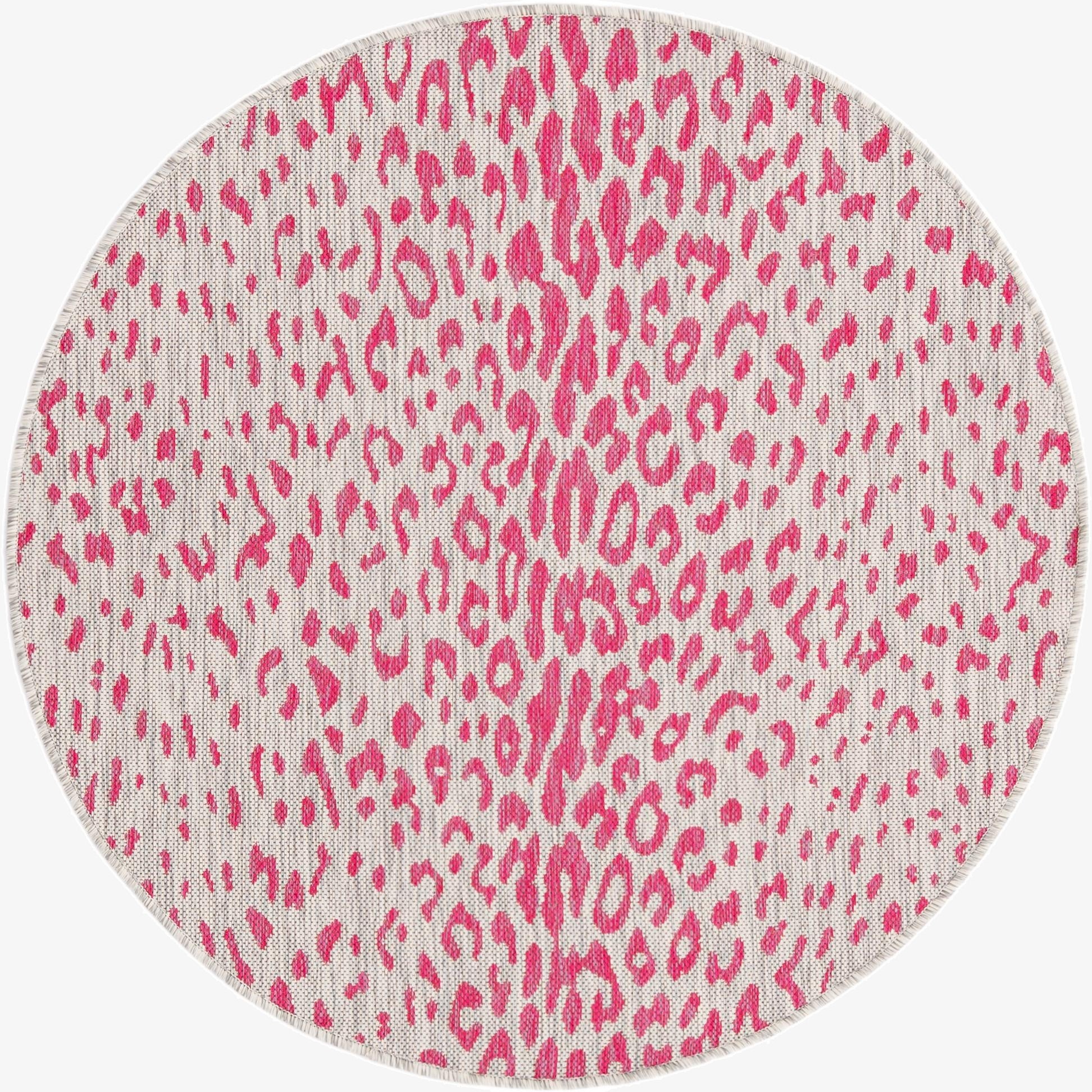 Primary image 4' x 4'  Washable Safari Indoor / Outdoor Round Rug