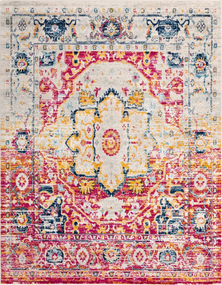 Detail image of 7' 10 x 7' 10 Madeline Vintage Square Rug