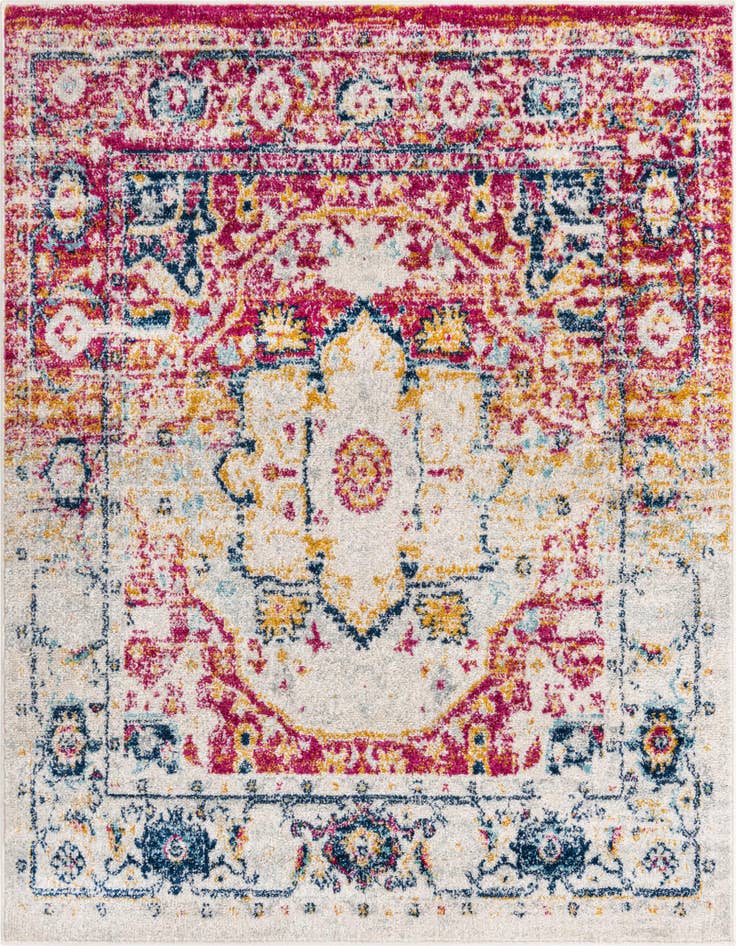 Detail image of 5' 3 x 5' 3 Madeline Vintage Square Rug