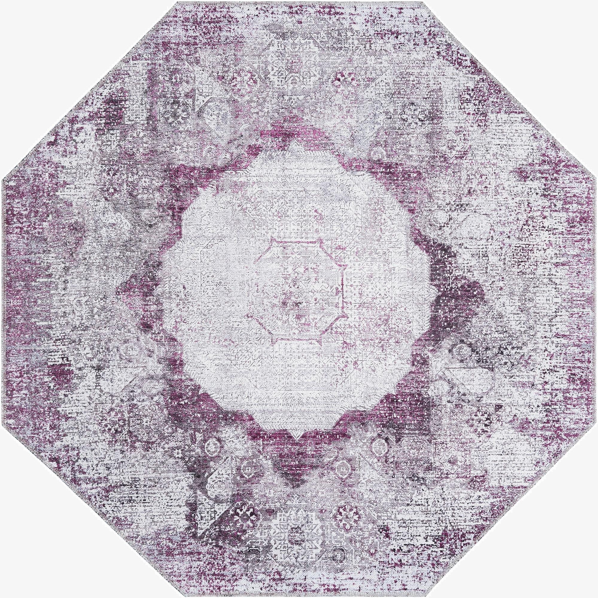 5' x 5'  Washable Yara Octagon Rug