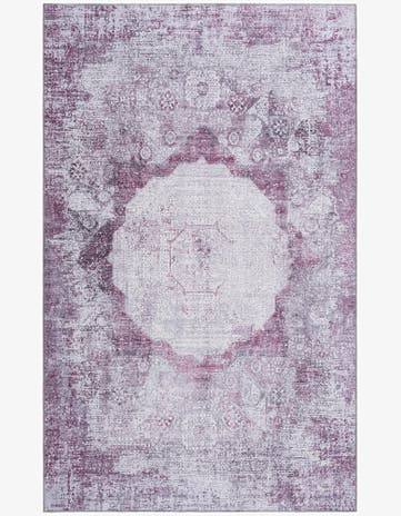 Pink Ivory Washable Yara Rug