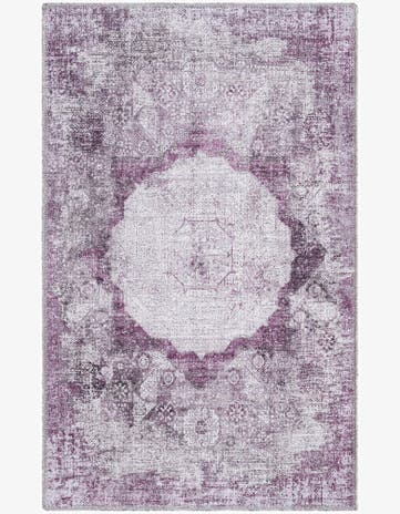 Pink Ivory Washable Yara Rug