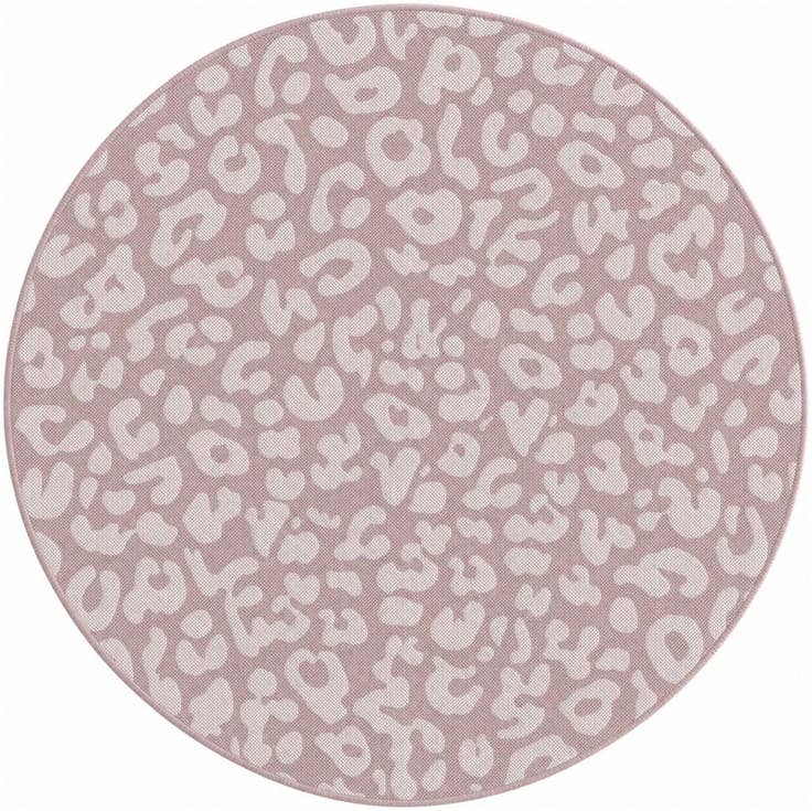 Detail image of 4' x 4' Easy-Clean Safari Indoor / Outdoor Round Rug