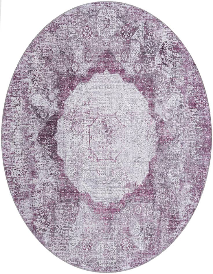 Detail image of 6' x 6' Washable Yara Round Rug