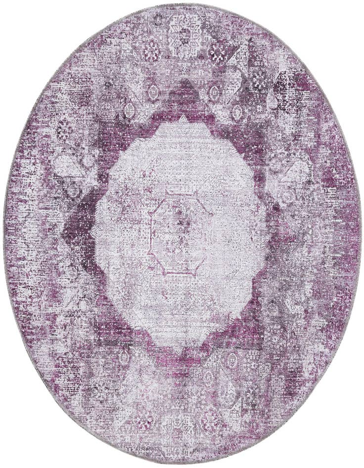 Detail image of 4' x 4' Washable Yara Round Rug