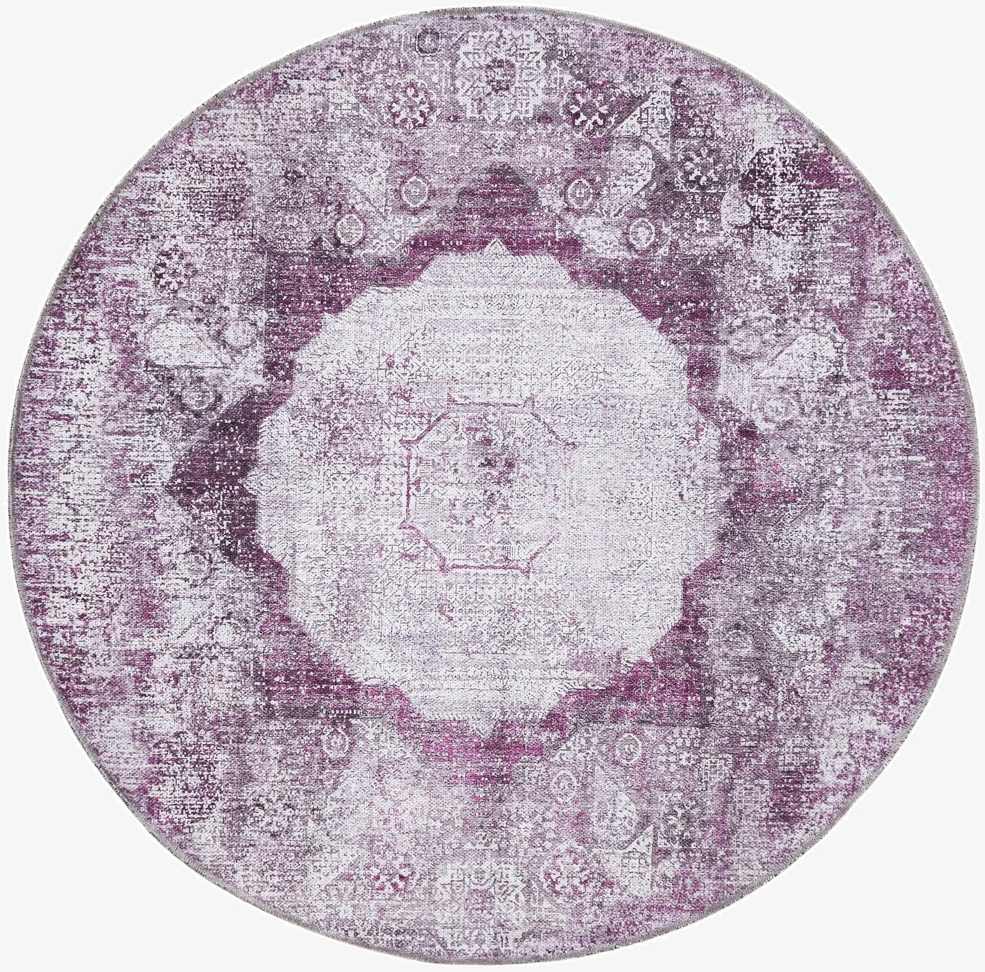 4' x 4'  Washable Yara Round Rug