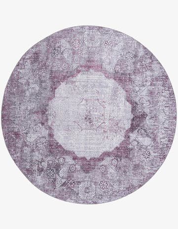 7' 10 x 7' 10 Washable Yara Round Rug