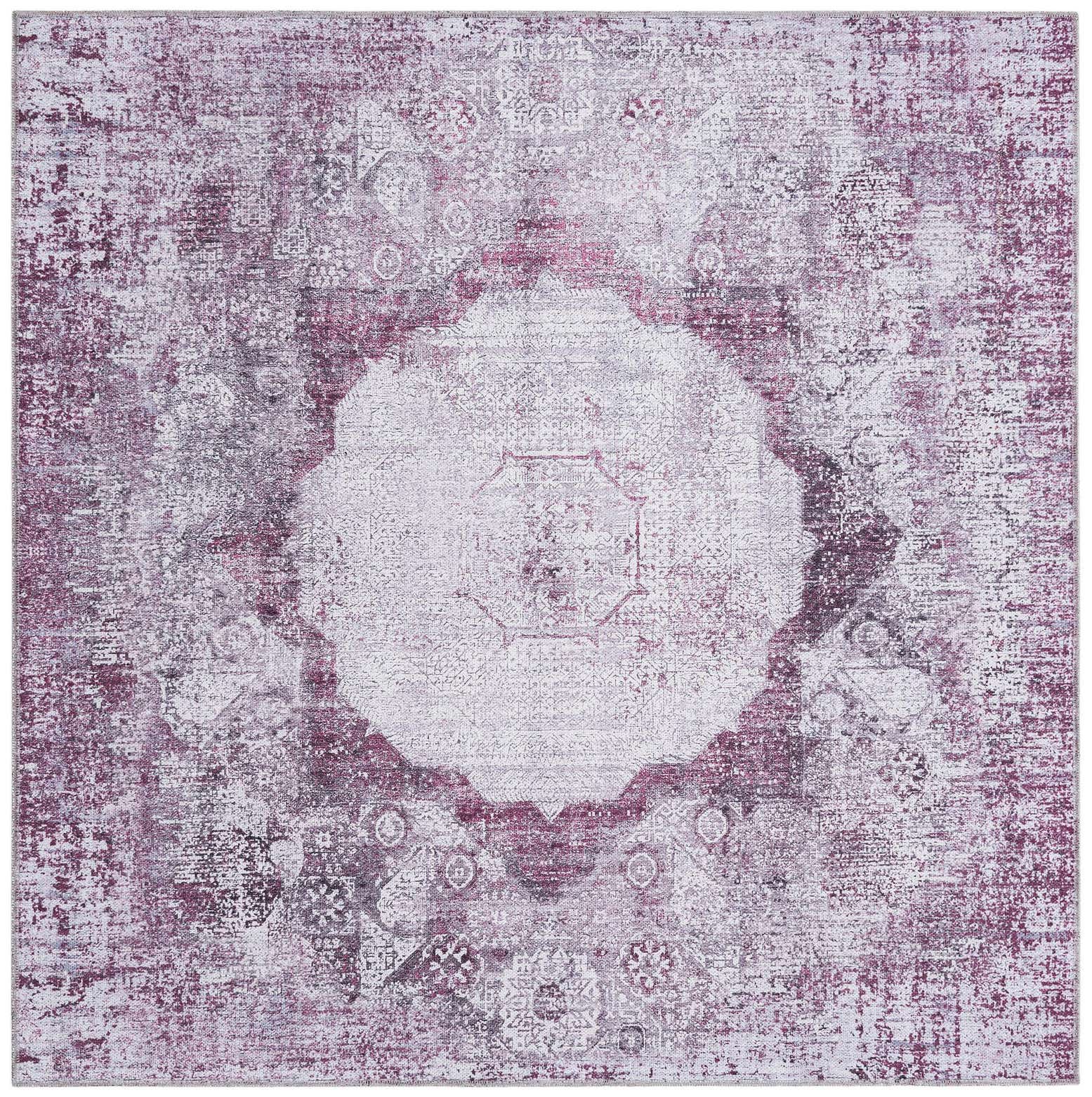 5' x 5' Washable Yara Square Rug