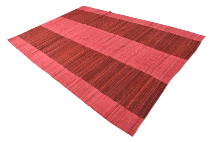 6' 6 x 9' 7 Hand Woven Kilim Modern Wool Rug