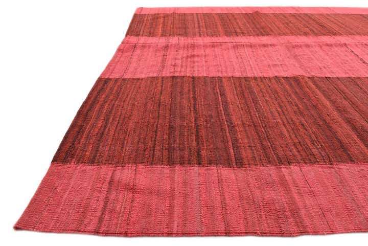 6' 6 x 9' 7 Hand Woven Kilim Modern Wool Rug