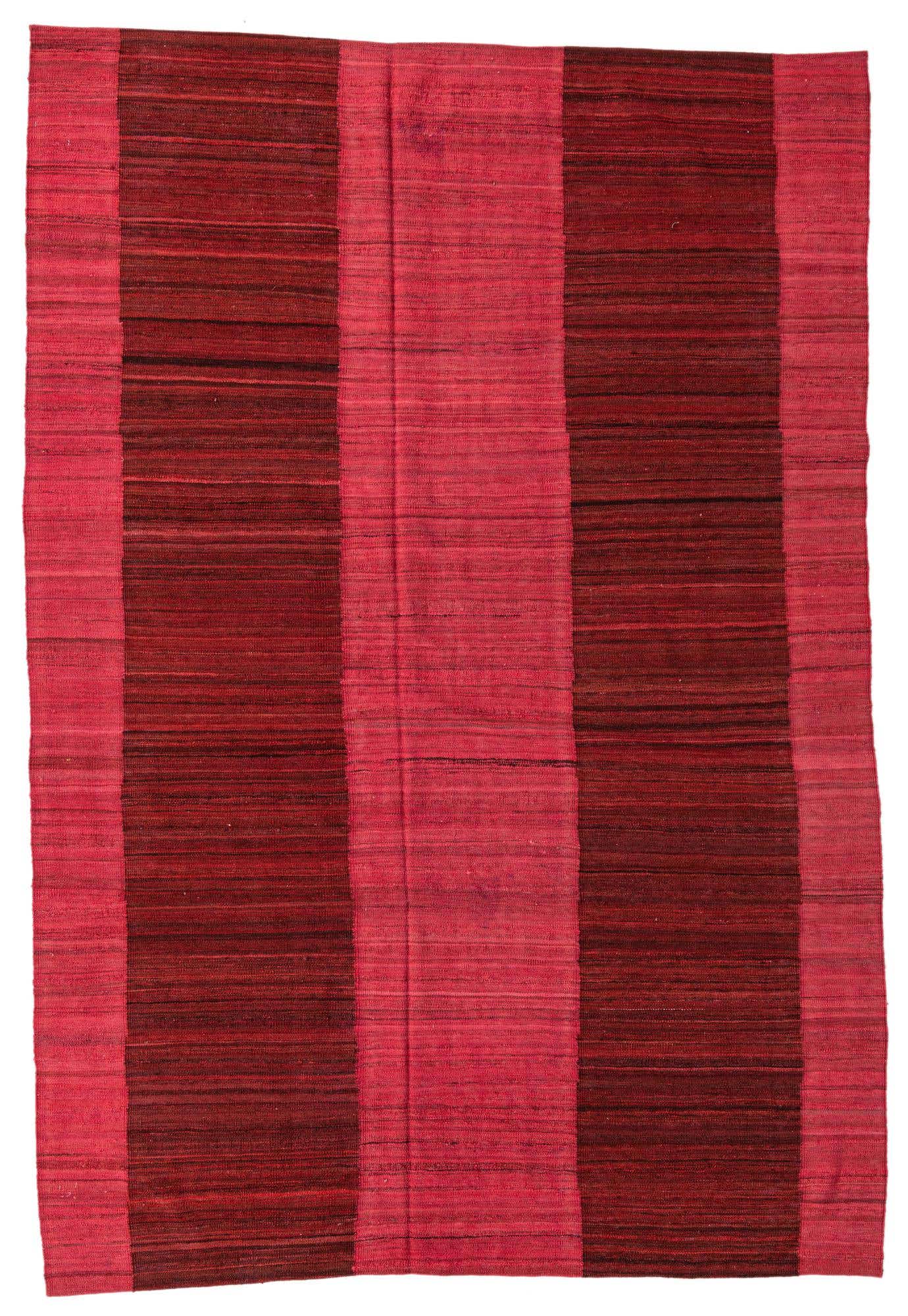 6' 6 x 9' 7 Hand Woven Kilim Modern Wool Rug