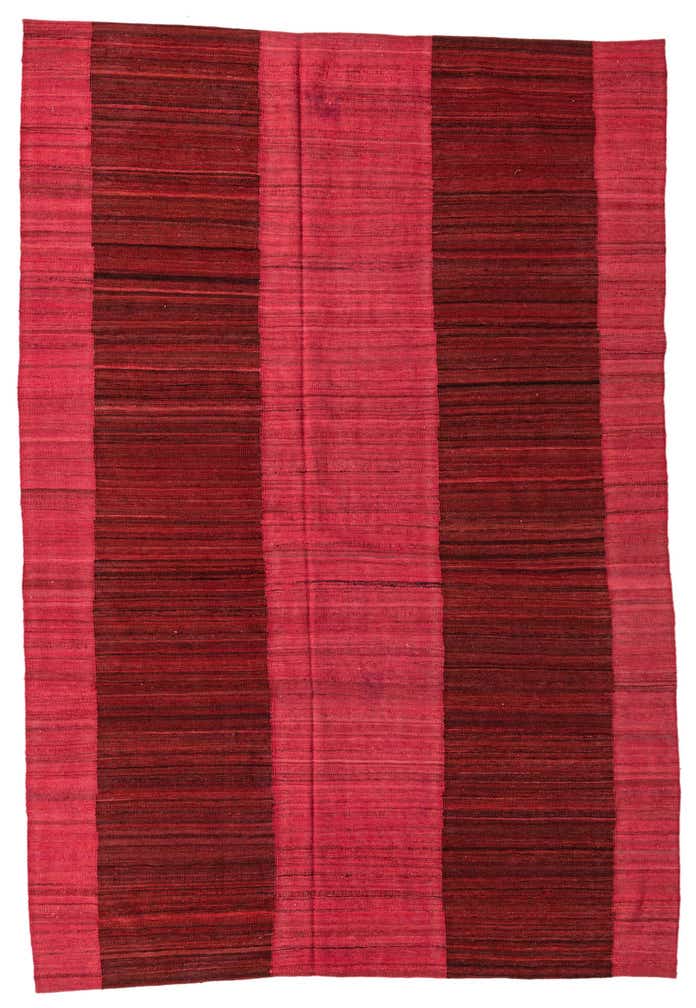 6' 6 x 9' 7 Hand Woven Kilim Modern Wool Rug
