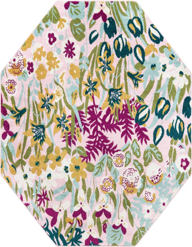 Detail image of 7' x 7' Bloom Octagon Rug