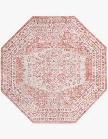 Pink Oxford Octagon Rug