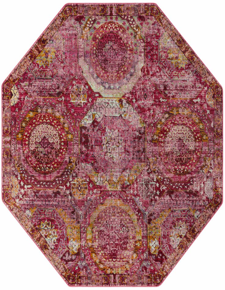Detail image of 5' 3 x 5' 3 Santiago Octagon Rug