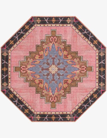 Pink Timeless Octagon Rug