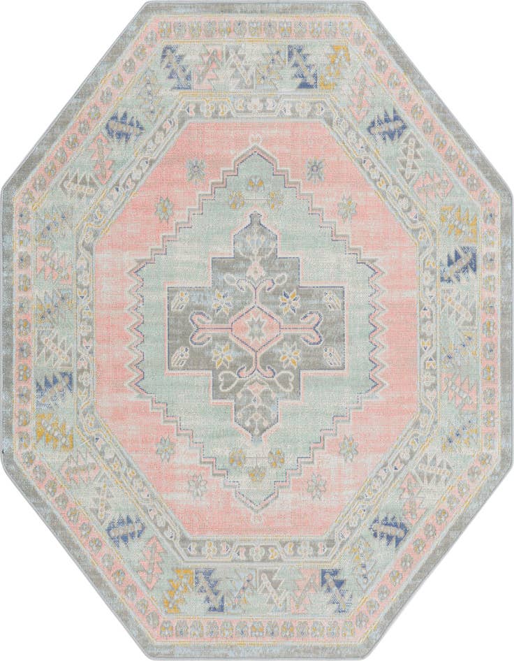Detail image of 5' 3 x 5' 3 Whitney Octagon Rug