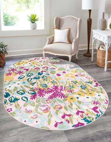 5' 3 x 7' 10 Bloom Oval Rug