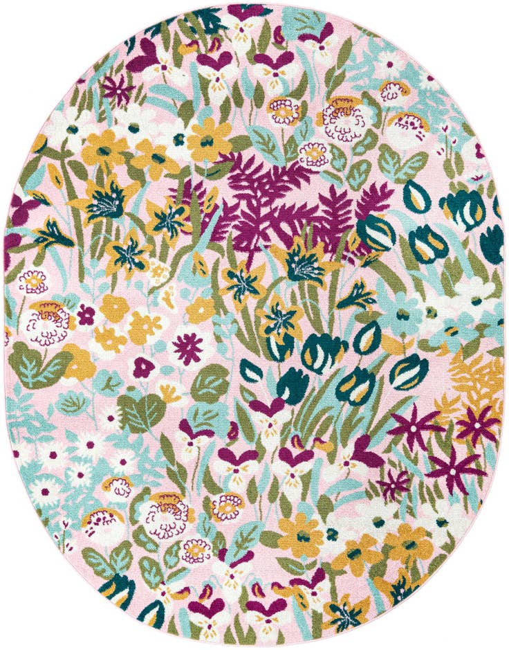 Detail image of 7' 10 x 10' Bloom Oval Rug