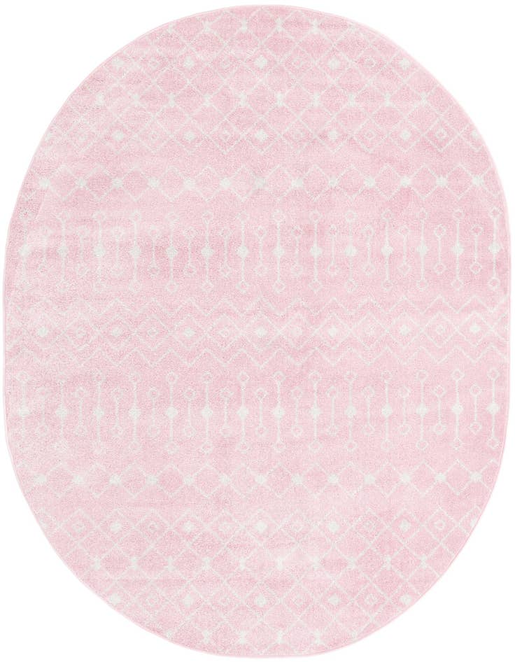 Detail image of 7' 10 x 10' Moroccan Trellis Oval Rug