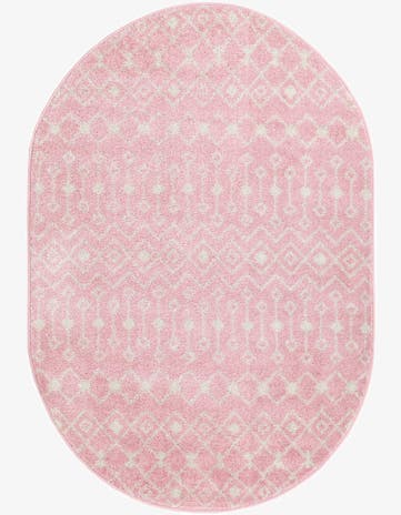 4' x 6' Moroccan Trellis Oval Rug