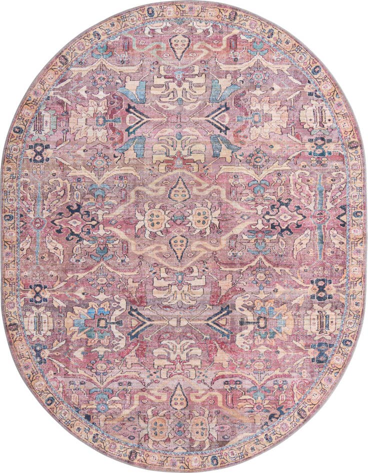 Detail image of 7' 10 x 10' Washable Nostalgia Oval Rug