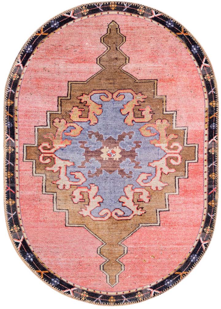 2' x 3' Washable Timeless Oval Rug