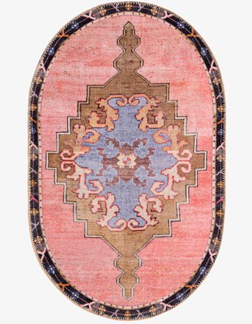 Pink Timeless Oval Rug