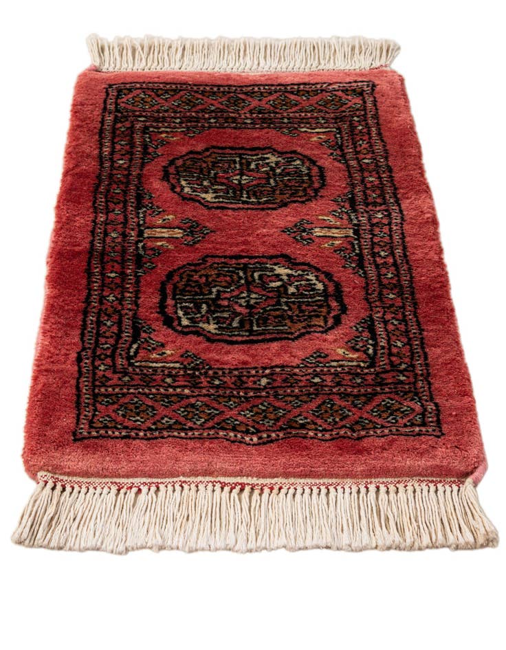 Detail image of 1' 3 x 2' 2 Hand Knotted Afghan Akhche Oriental Wool Rug