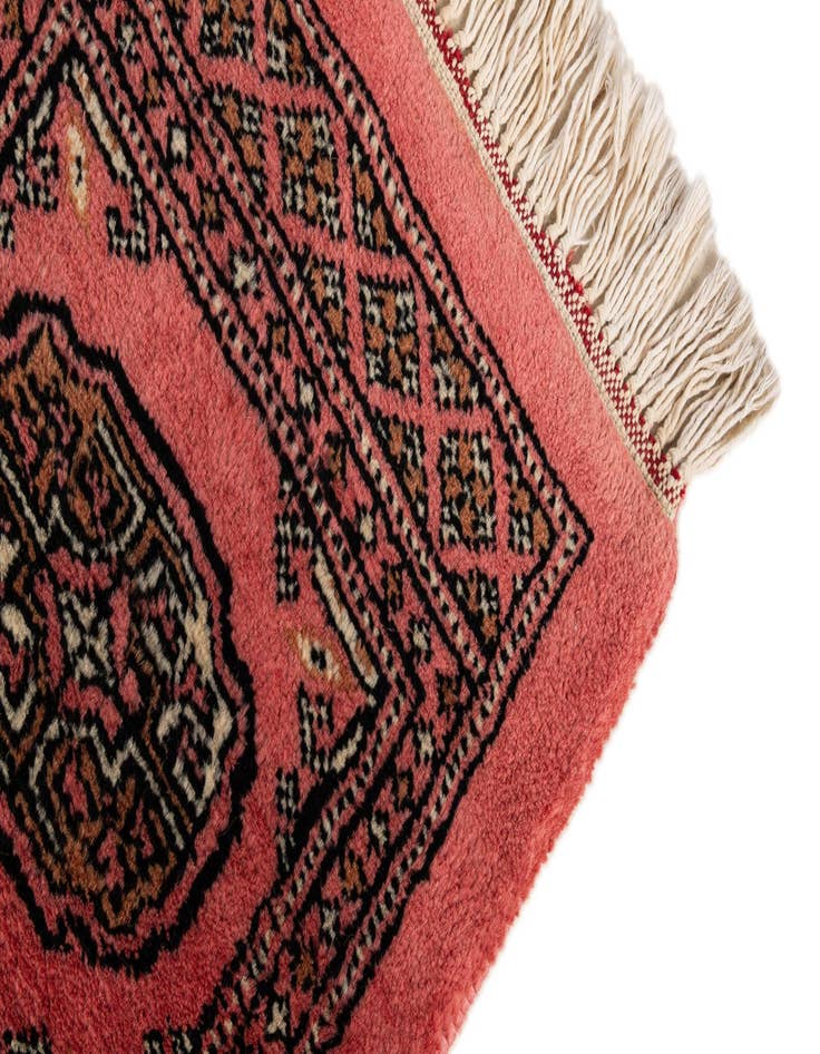 Detail image of 1' 3 x 2' 2 Hand Knotted Afghan Akhche Oriental Wool Rug