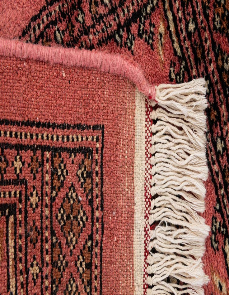 Detail image of 1' 3 x 2' 2 Hand Knotted Afghan Akhche Oriental Wool Rug