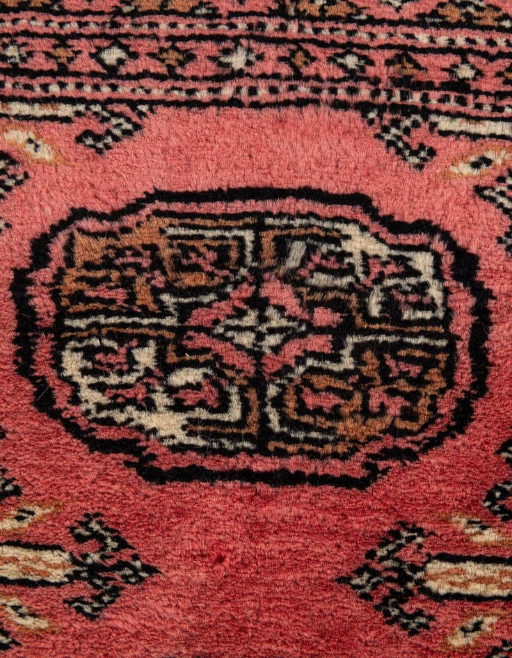 Detail image of 1' 3 x 2' 2 Hand Knotted Afghan Akhche Oriental Wool Rug