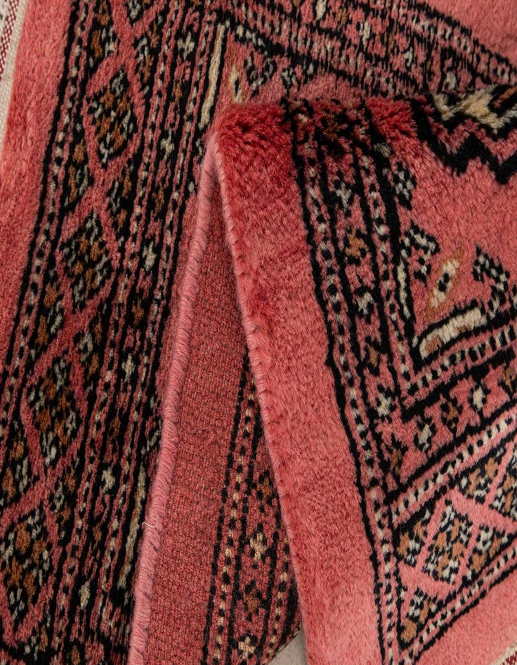 Detail image of 1' 3 x 2' 2 Hand Knotted Afghan Akhche Oriental Wool Rug