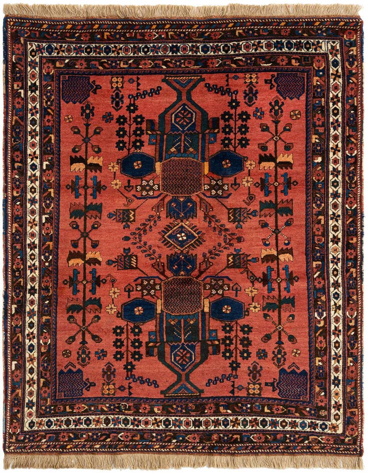Detail image of 4' 3 x 6' 5 Afshar Wool Rug