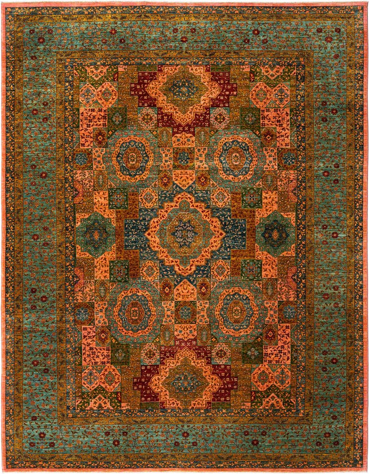 Detail image of 6' 8 x 9' 10 Amina Wool Rug