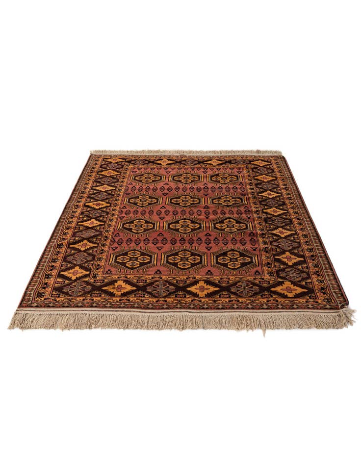 Detail image of 4' 11 x 6' 4  Hand Knotted Anatolian Oriental Wool Rug