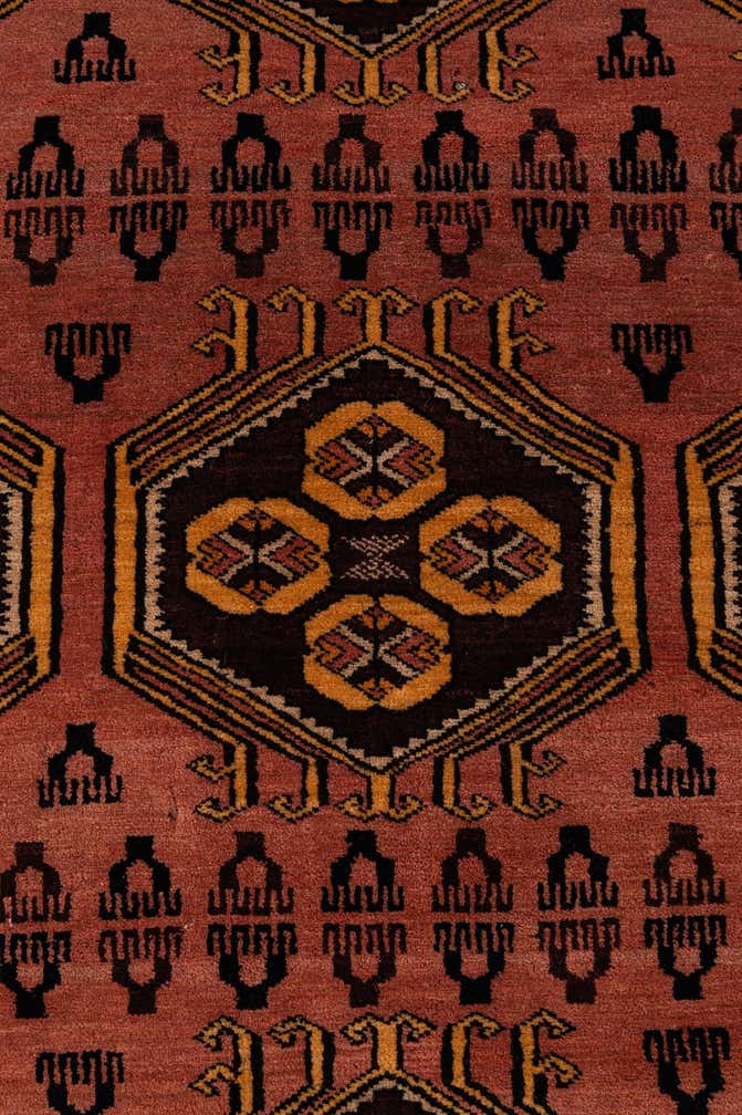 4' 11 x 6' 4 Hand Knotted Anatolian Oriental Wool Rug