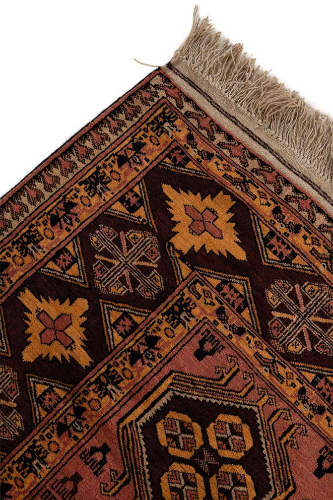 4' 11 x 6' 4 Hand Knotted Anatolian Oriental Wool Rug