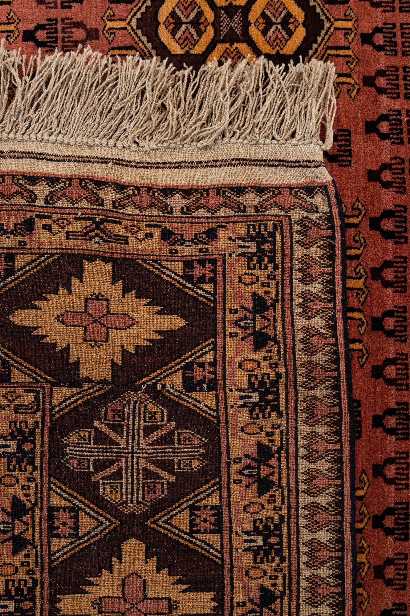 4' 11 x 6' 4 Hand Knotted Anatolian Oriental Wool Rug