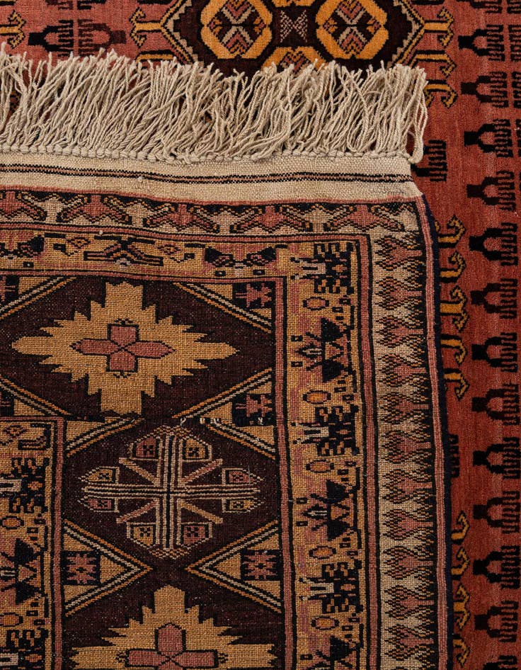 Detail image of 4' 11 x 6' 4  Hand Knotted Anatolian Oriental Wool Rug