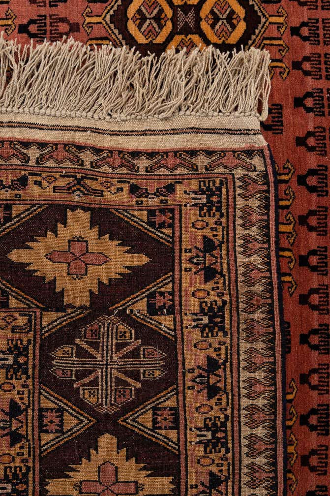 4' 11 x 6' 4 Hand Knotted Anatolian Oriental Wool Rug