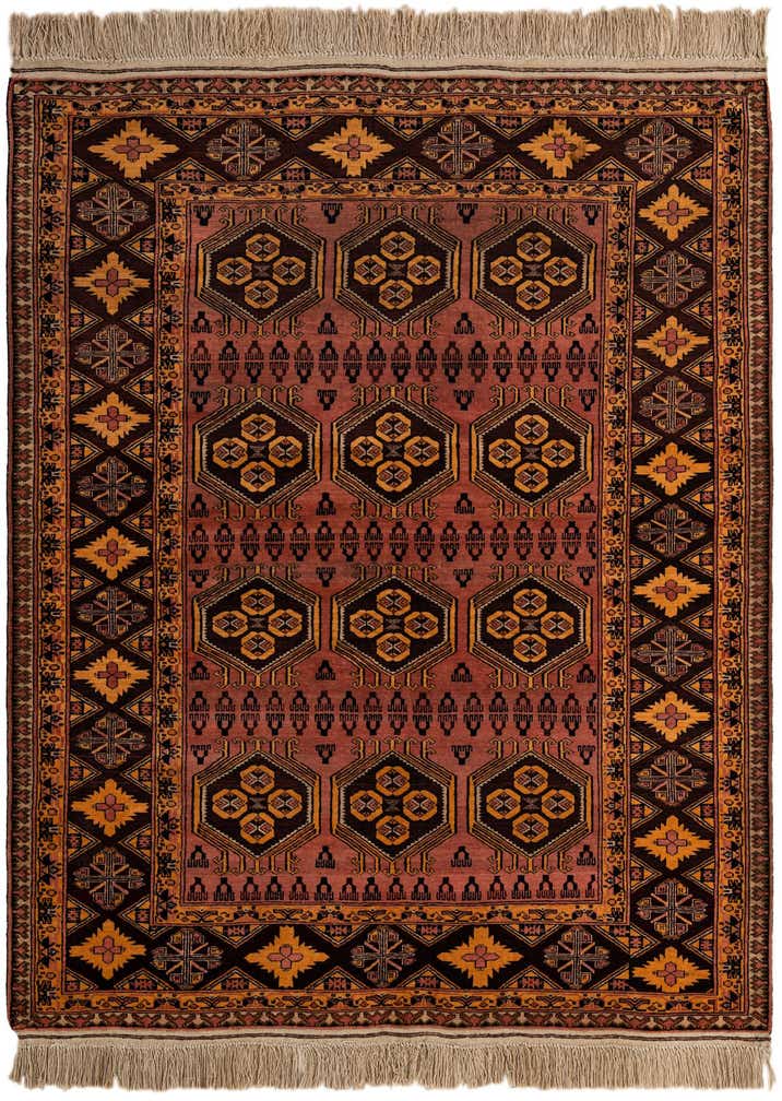 4' 11 x 6' 4 Hand Knotted Anatolian Oriental Wool Rug