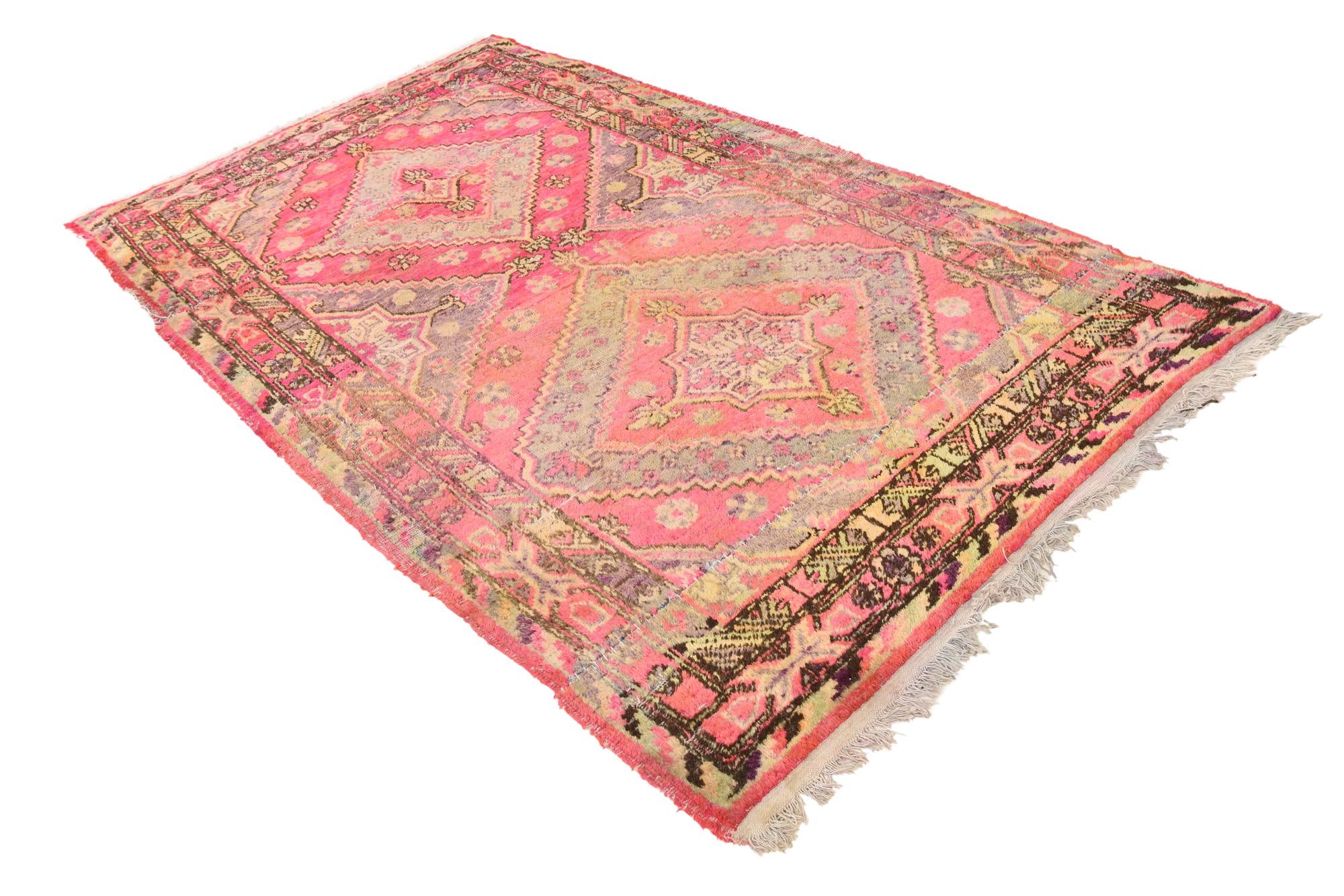 5' x 8' 4 Hand Knotted Anatolian Oriental Wool Rug