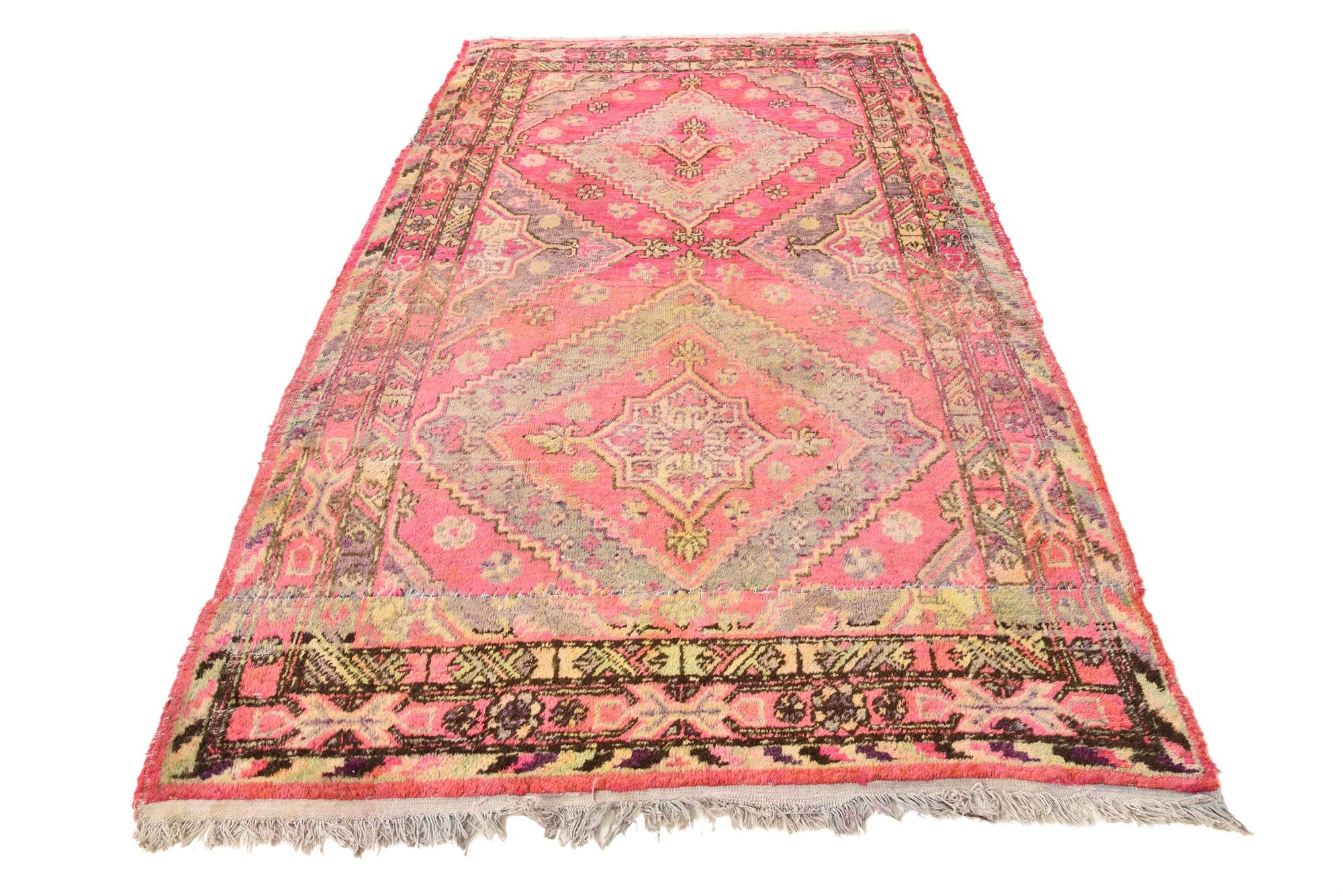 5' x 8' 4 Hand Knotted Anatolian Oriental Wool Rug
